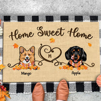 Thumbnail for Home Sweet Home Dog Cat Fall Doormat, Funny Doormat AB