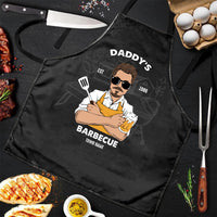 Thumbnail for Daddy's Barbecue Apron, Gift For Dad, Custom Text & Clipart AI