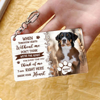 Thumbnail for Personalized When You Miss Me Dog Cat Memorial Acrylic Keychain, Gift For Pet Lovers JonxiFon