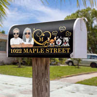 Thumbnail for Personalized Husband And Wife Dog House Address Magnetic Mailbox Cover AF