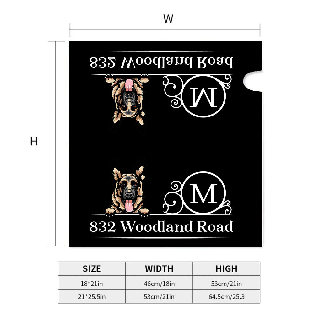 Custom Family Name House Address Magnetic Mailbox Cover, Pet Lover Gift AF