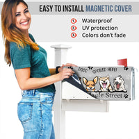 Thumbnail for Dogs Spoiled Here House Address Magnetic Mailbox Cover, Personalized Mailbox Cover AF