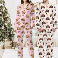 Thumbnail for Custom I Love Pet Photo Pajamas Set, Pet Lover Gift FC
