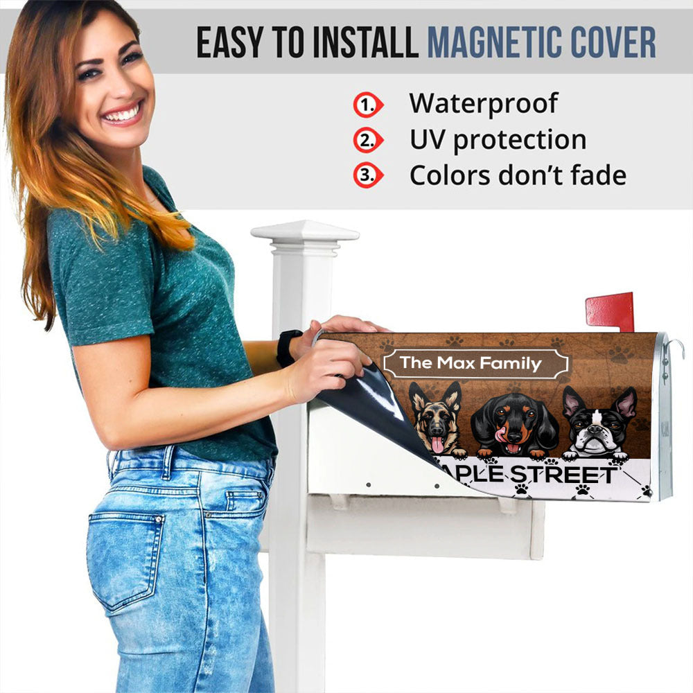 Custom Dog Lovers Mailbox Cover Gift for Dog Lovers AF