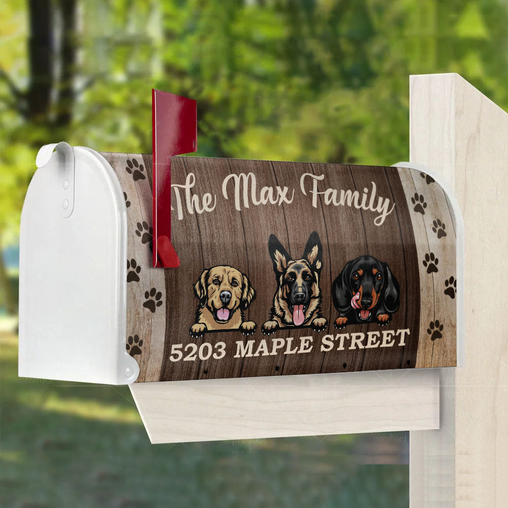 Dog Lovers Mailbox Cover Gift for Dog Lovers 2022 AF