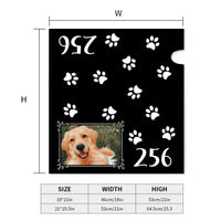 Thumbnail for Paw Prints With Photo House Number Mailbox Cover, Pet Lover Gift AF