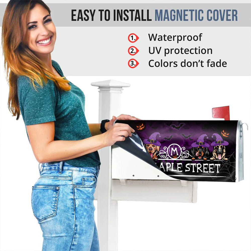 Halloween Dog Mailbox Cover, Dog lover Gift AF