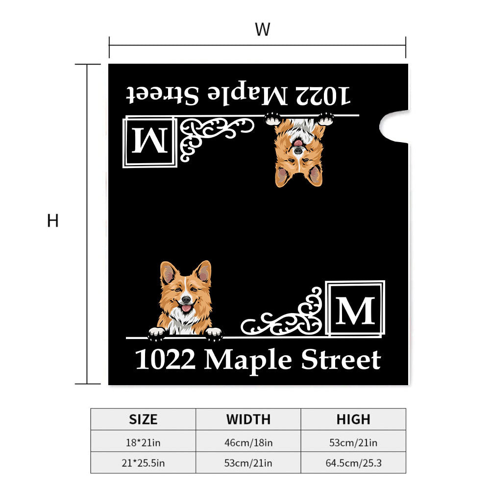 Custom Dog Cat Cartoon Mailbox Cover, Dog Lover Gift AF