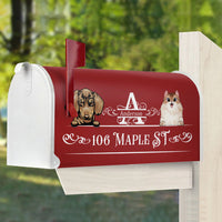 Thumbnail for Custom Family Monogram Dog Cat Mailbox Cover, Pet Lover Gift AF