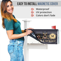 Thumbnail for Elegant Family House Number Mailbox Cover With Address, Dog Lover Gift AF