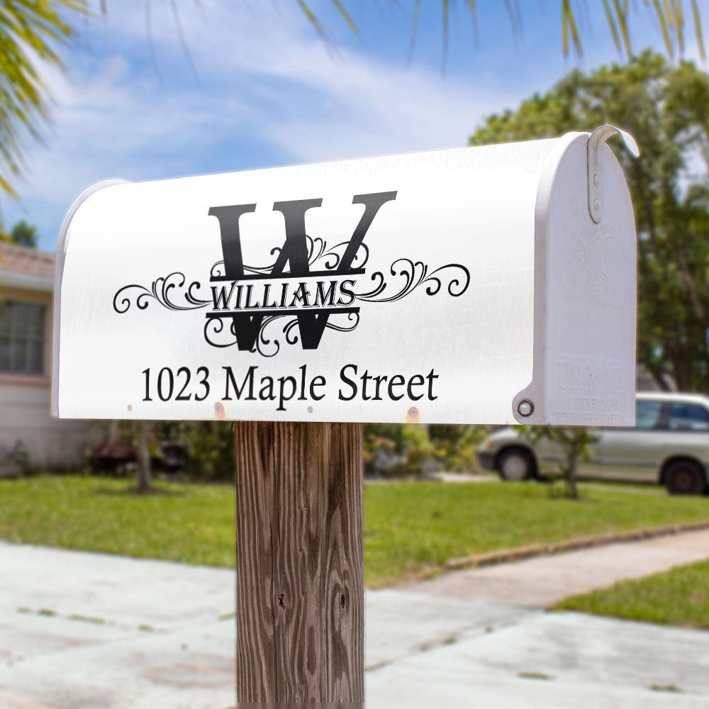 Custom Family Name Monogram Mailbox Cover, Gift For Family AF