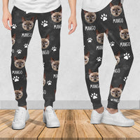Thumbnail for Upload Pet Image With Name Multicolor Sweatpants, Custom Gift For Men and Women AB