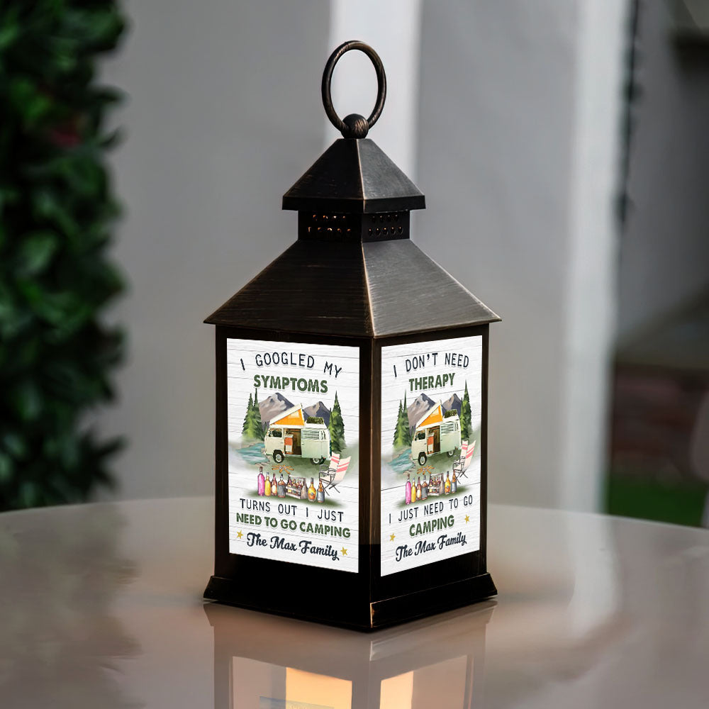Custom I Googled My Symptoms RV Photo Camping Lantern II, Gift For Camper JonxiFon