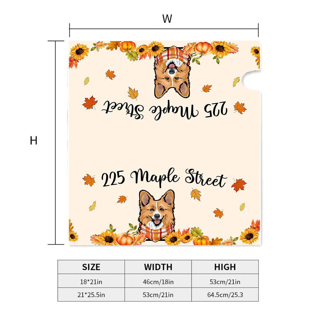 Hello Fall Dog Cat Mailbox Cover, Dog Lover Gift AF