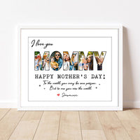 Thumbnail for Custom We Love You Mom Photo Collage Picture Frame, Gift For Mom/Grandma AA