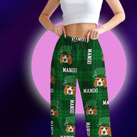 Thumbnail for Personalized Patrick's Day Pattern Dog Cat Face Pajamas, Gift For Irish Family AB