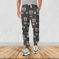 Thumbnail for Custom Paws With Dog Cat Photo Sweatpants, Pet Lover Gift AB