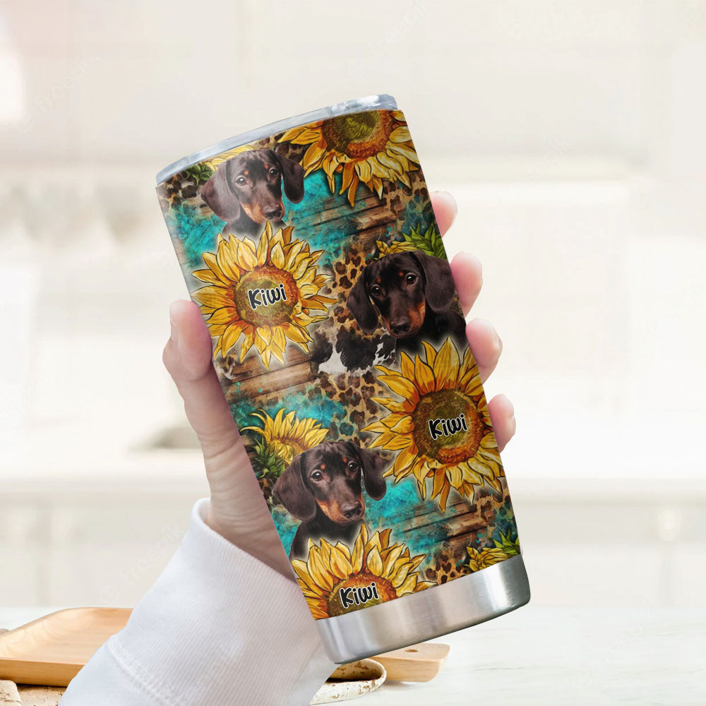 Western Leopard Dog Mom Tumbler, DIY Gift For Dog Lovers AA