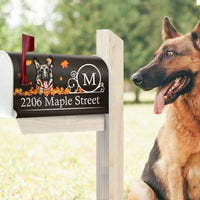 Thumbnail for Custom Autumn Dog Cat Mailbox Cover, Dog lover Gift AF