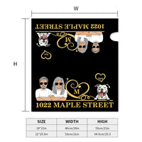 Thumbnail for Personalized Husband And Wife Dog House Address Magnetic Mailbox Cover AF