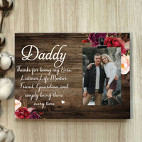 Thumbnail for Daddy Thanks For Being My Hero Photo Clip Frame AA