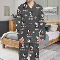 Thumbnail for Custom Dog Cat Clipart With Name Pajamas Set, Pet Lover Gift AB