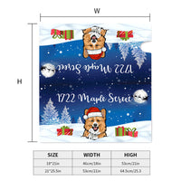 Thumbnail for The Night Sky Of Christmas Dog Cat Mailbox Cover, Winter Mailbox AF