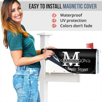 Thumbnail for Custom Family Name Monogram Mailbox Cover, Gift For Family AF