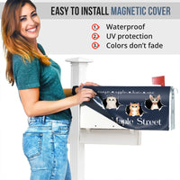 Thumbnail for Cats Opened Here Personalized Address House Magnetic Mailbox Cover, Personalized Gift For Cat Lovers AF