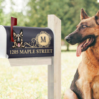 Thumbnail for Elegant Family House Number Mailbox Cover With Address, Dog Lover Gift AF
