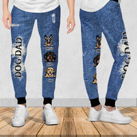 Thumbnail for Custom Dog Mom Dog Dad Jeans Pattern Sweatpants, Best Gift For Dog Lovers AB