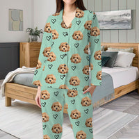 Thumbnail for Custom I Love Pet Photo Pajamas Set, Pet Lover Gift FC