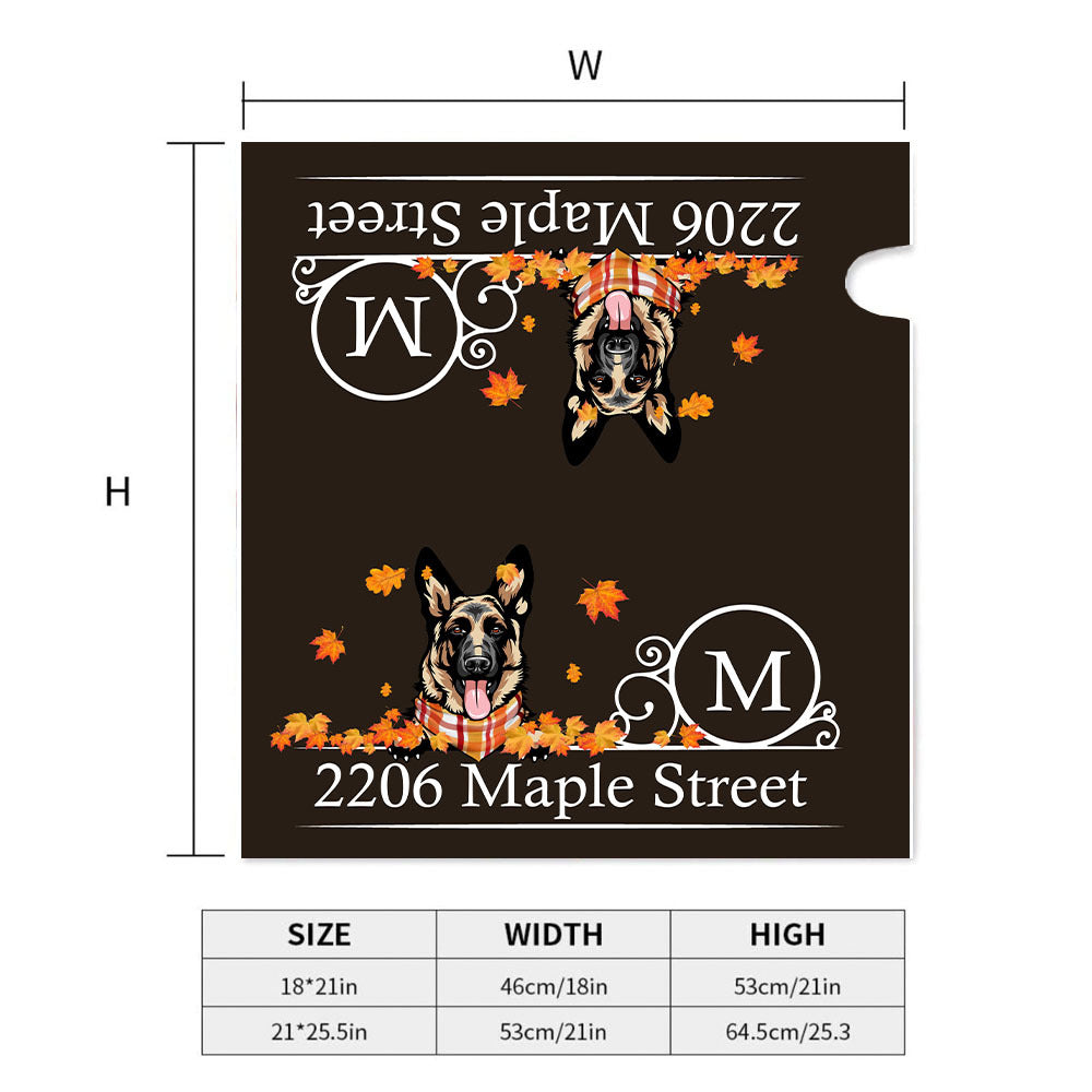 Custom Autumn Dog Cat Mailbox Cover, Dog lover Gift AF
