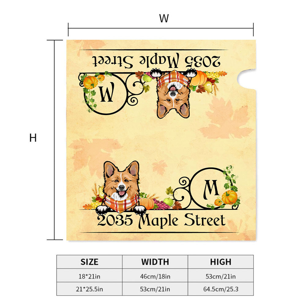 Thanksgiving Dog Cat Mailbox Cover, Pet Lover Gift AF