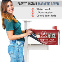 Thumbnail for Custom Classic Vintage Dog Cat Mailbox Cover, Pet Lover Gift AF