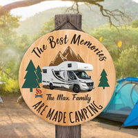 Thumbnail for Custom Keep Calm & Camping Wooden Sign, Gift For Camper Z