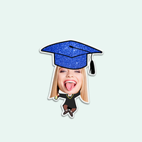 Thumbnail for Personalized Magnet With Face, Graduation Decorations 2024 Gift, Fridge Magnet FC