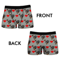 Thumbnail for Custom Face Photo Dog Cat Men's Boxer Briefs, Gift For Him AI