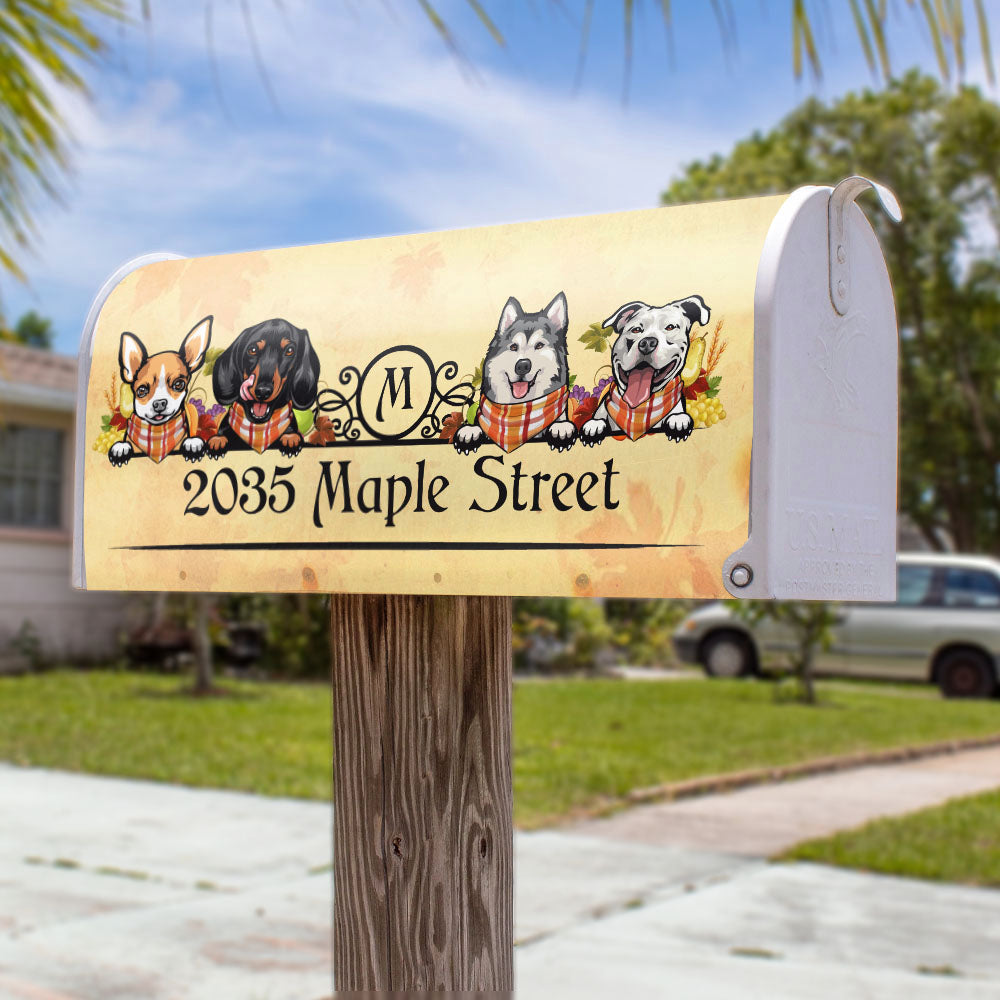 Thanksgiving Dog Cat Mailbox Cover, Pet Lover Gift AF