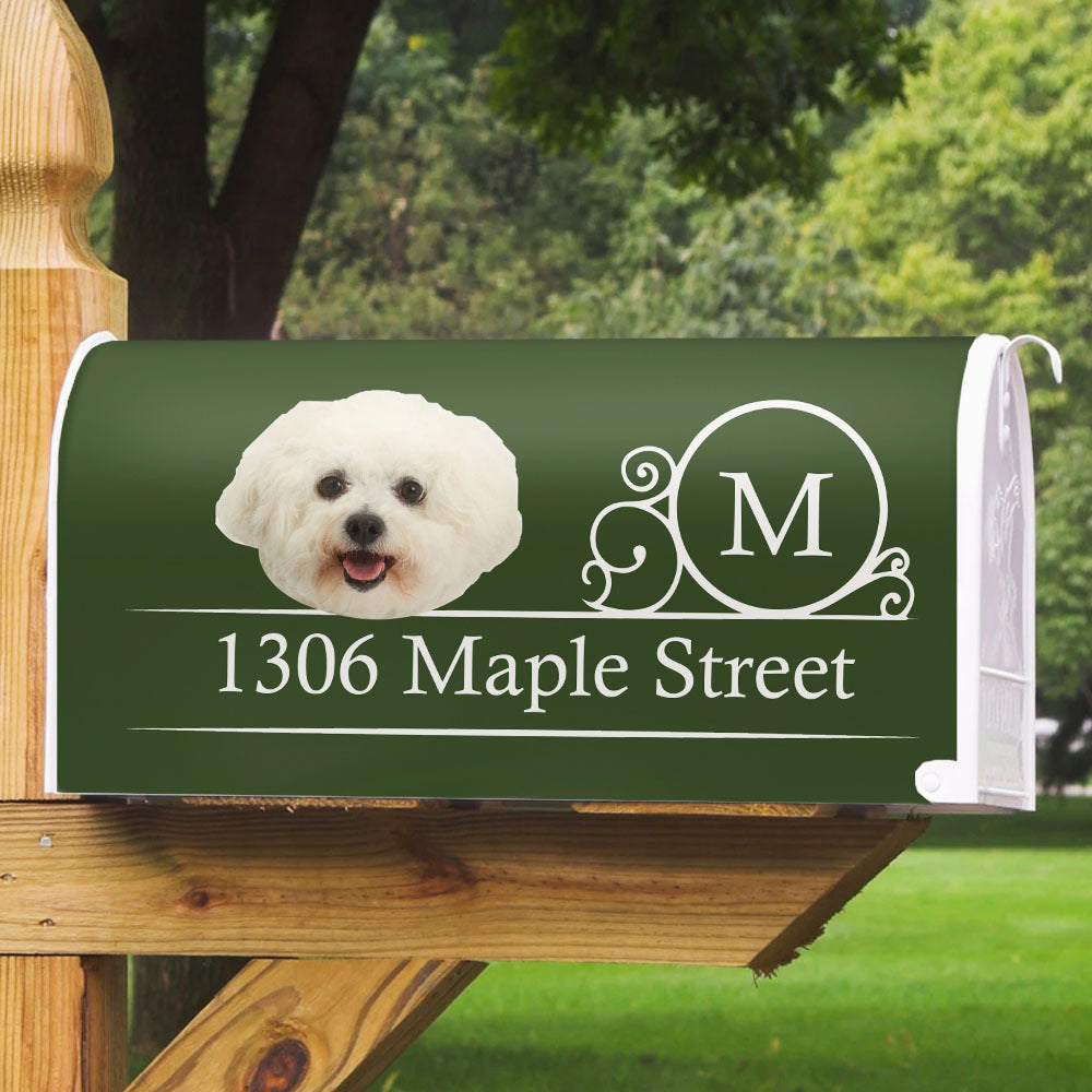 Custom Big Head Cutout Photo Dog Cat Mailbox Cover, Christmas Gift AF