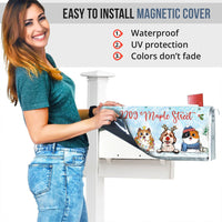 Thumbnail for Winter Sky With Dog Cat Mailbox Cover, Christmas Decor AF