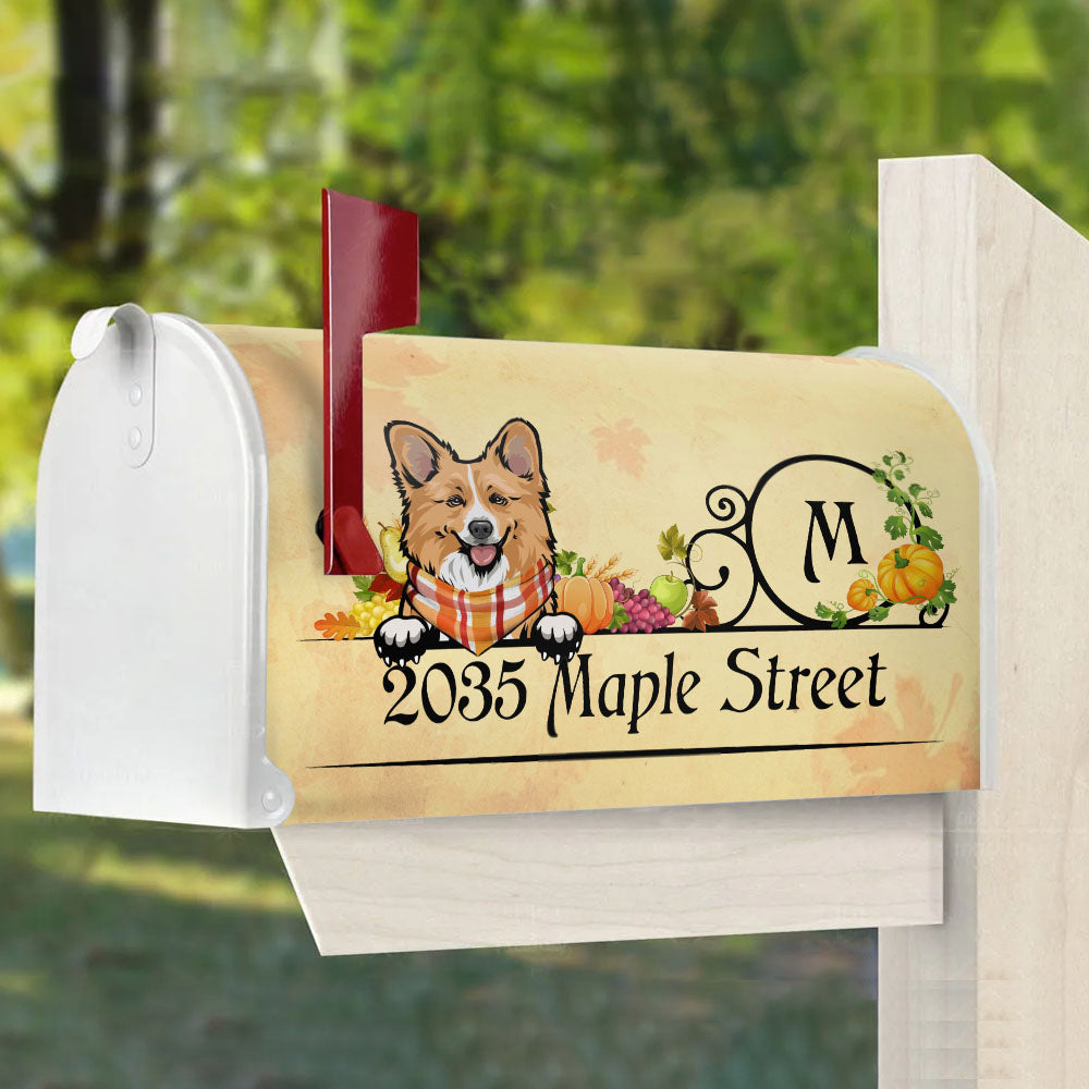 Thanksgiving Dog Cat Mailbox Cover, Pet Lover Gift AF