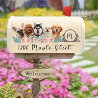 Thumbnail for Flowers With Pet Photo Mailbox Cover, Upload Photo Mailbox AF