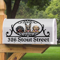 Thumbnail for Custom Home Address With Your Lovely Dogs Magnetic Mailbox Cover, Pet Lover Gift AF
