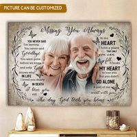 Thumbnail for Missing You Always Memorial Personalized Canvas AK