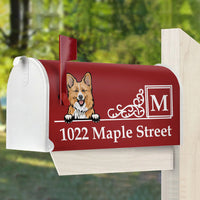 Thumbnail for Custom Dog Cat Cartoon Mailbox Cover, Dog Lover Gift AF