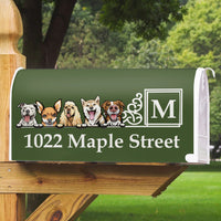 Thumbnail for Custom Dog Cat Cartoon Mailbox Cover, Dog Lover Gift AF