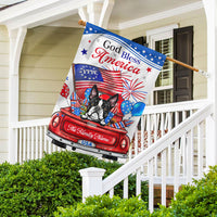 Thumbnail for God Bless America Dog Flag, 4th Of July Decoration AD