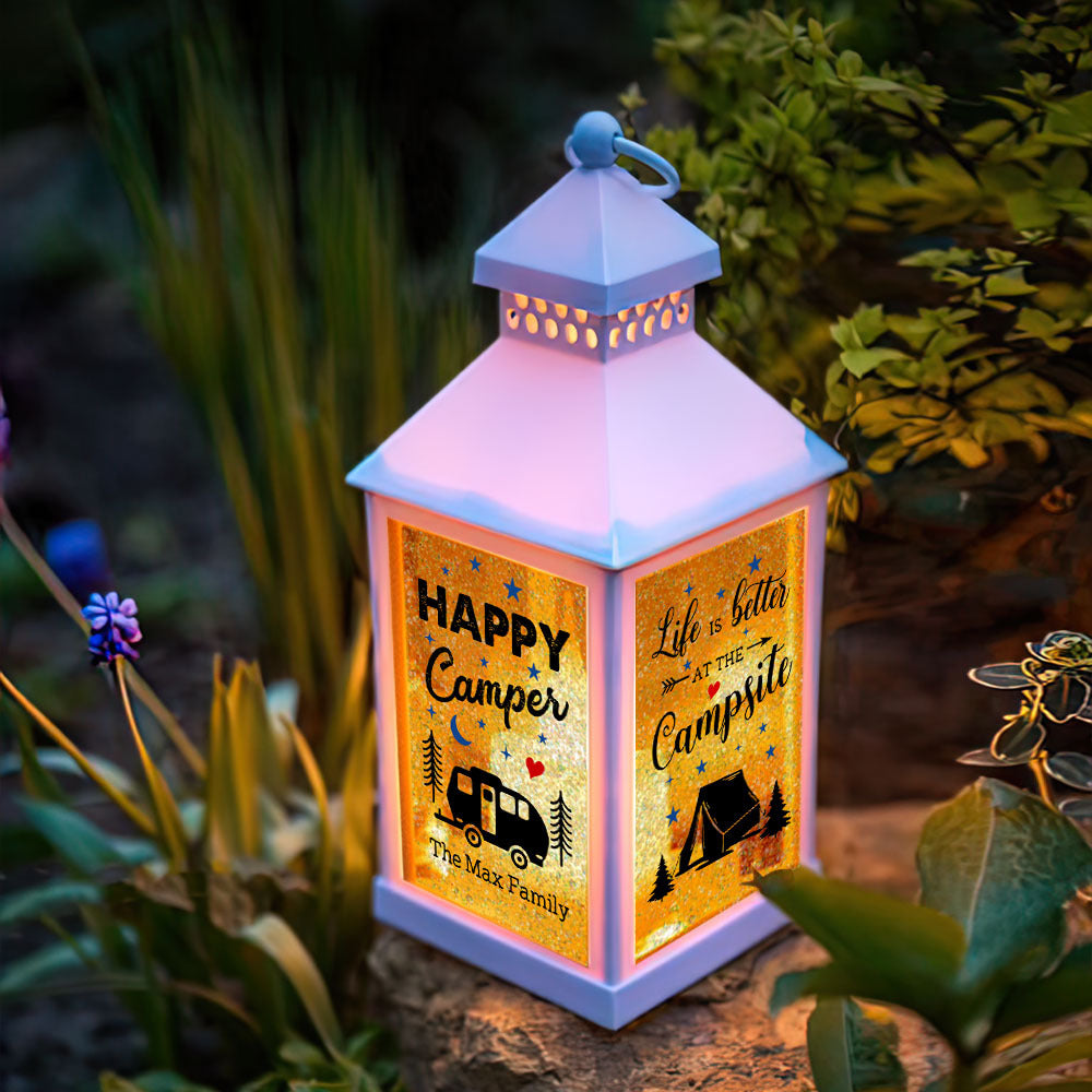 Custom The Best Memories Are Made Camping Lantern II, Gift For Camper FC