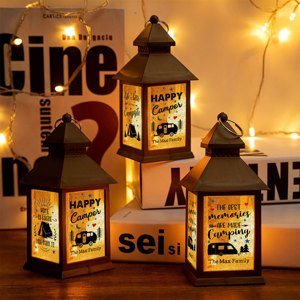 Custom The Best Memories Are Made Camping Lantern II, Gift For Camper FC